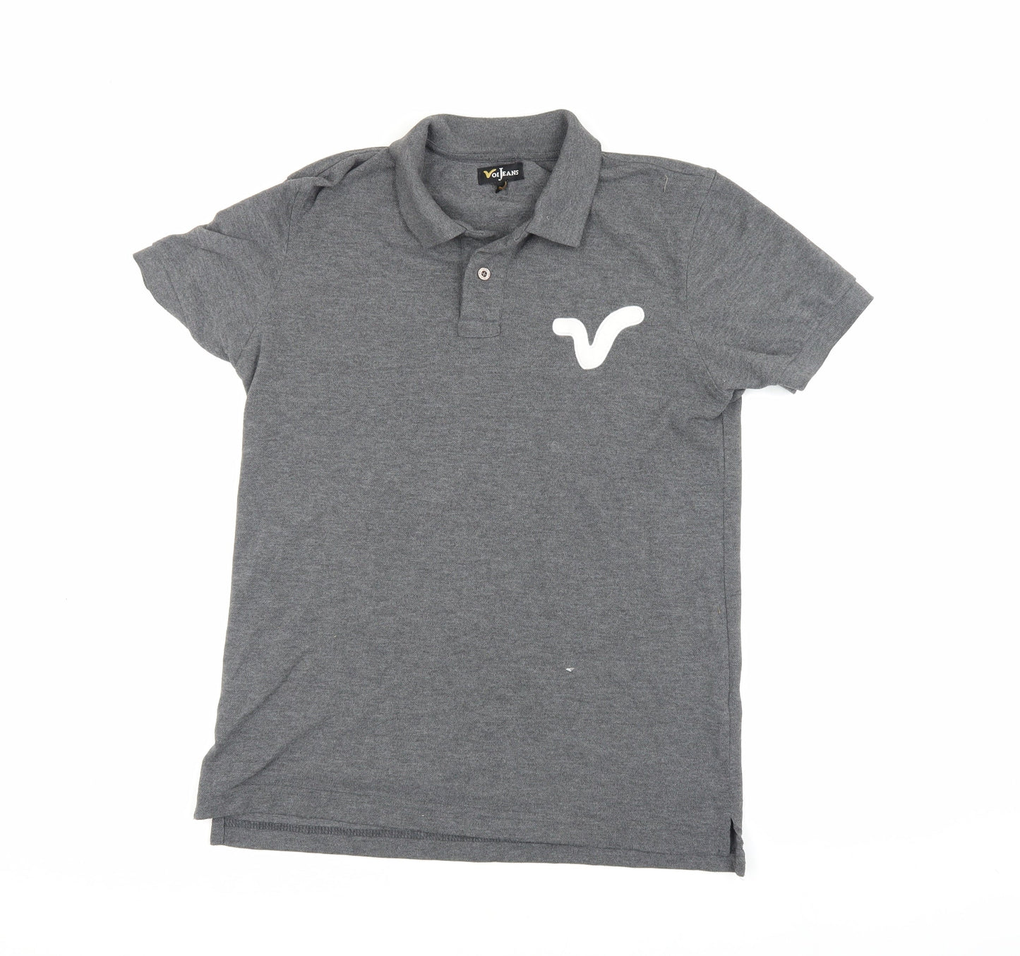 Voi Jeans Men's Grey Polo Shirt M Short Sleeve