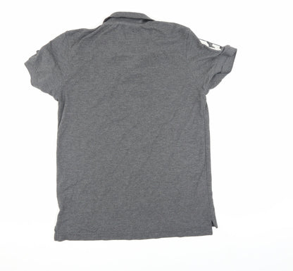 Voi Jeans Men's Grey Polo Shirt M Short Sleeve