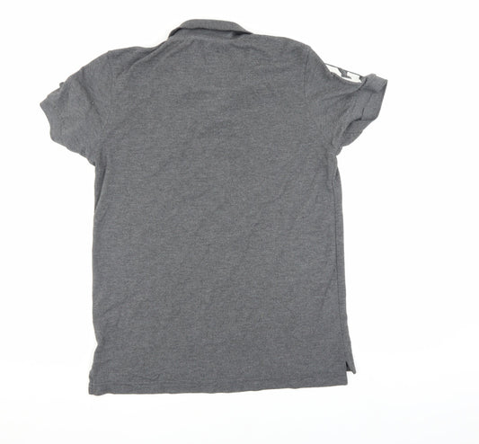 Voi Jeans Men's Grey Polo Shirt M Short Sleeve