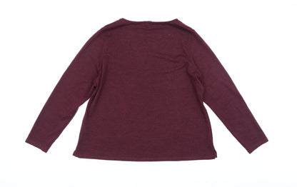 Womens UK Size 18 Spirit Red Pullover Jumper