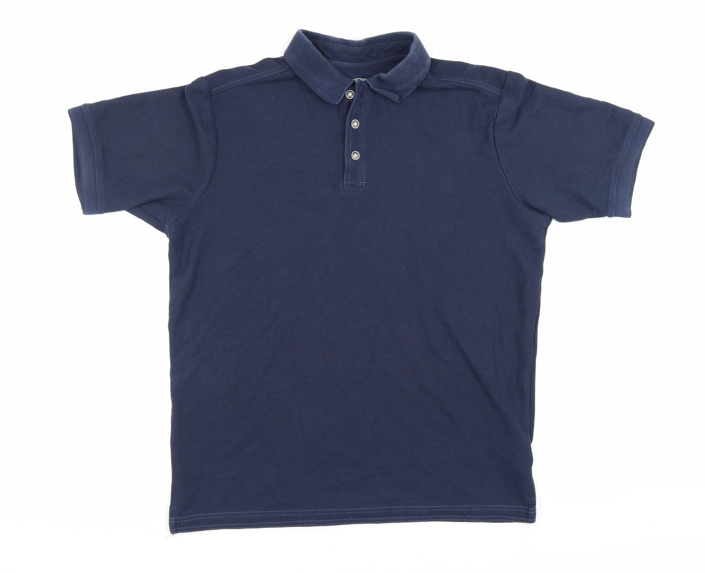 Kirkland Men's Blue Polo Shirt M Short Sleeve Cotton Blend