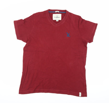 CC Double O Men's Red XL V-Neck T-Shirt