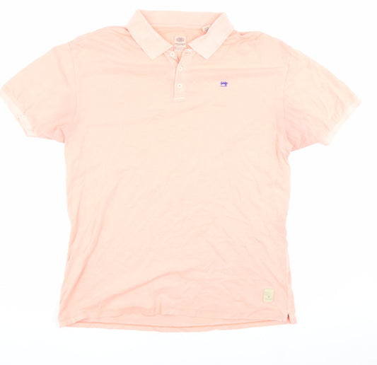 Scotch & Soda Men's Pink 2XL Polo Shirt