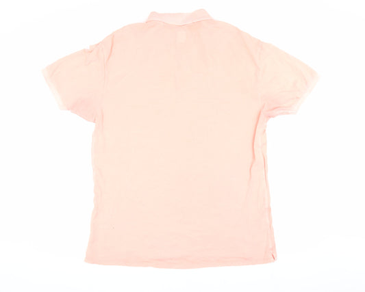 Scotch & Soda Men's Pink 2XL Polo Shirt