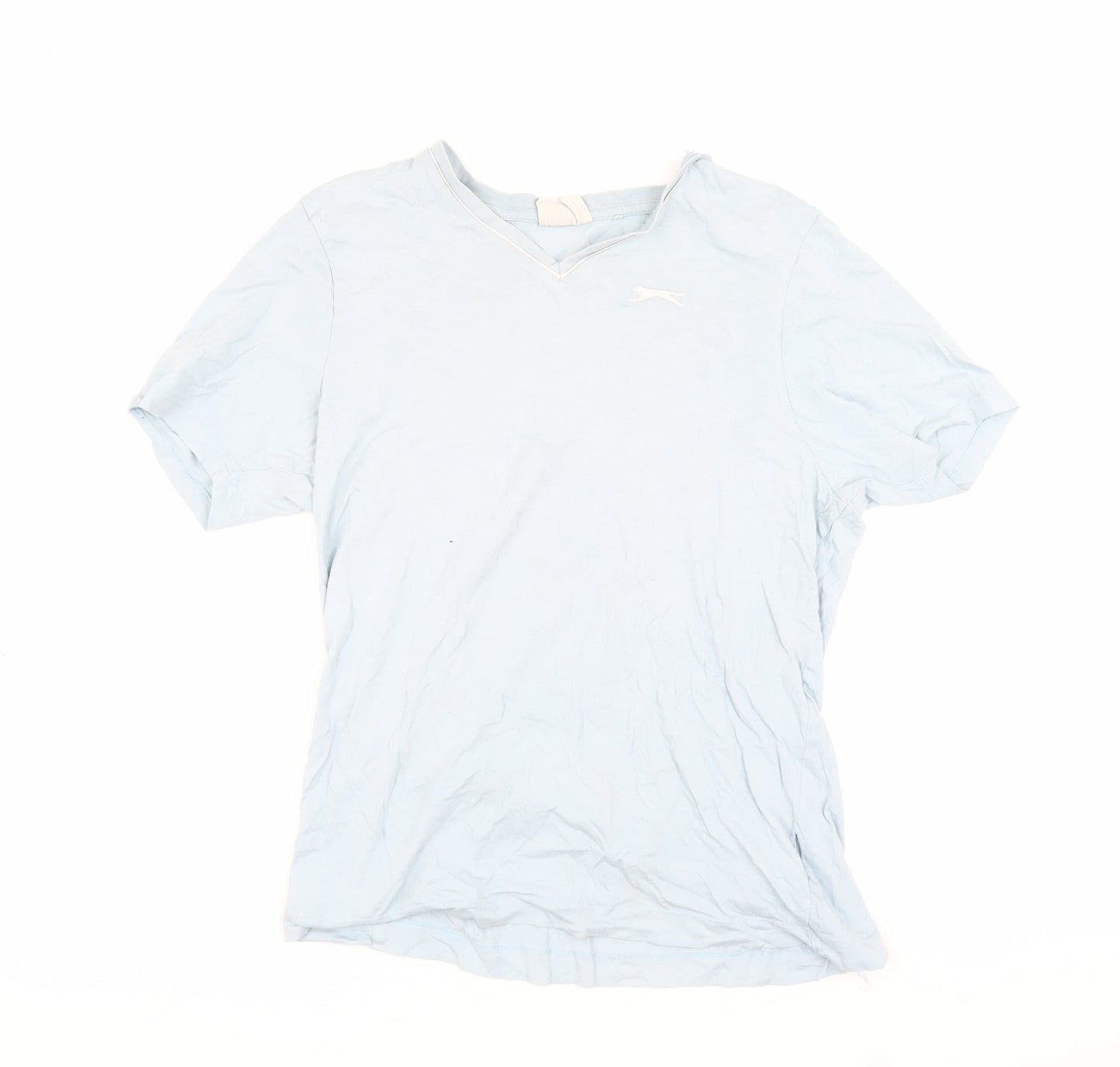 Slazenger Men's Blue V-Neck T-Shirt, Size S