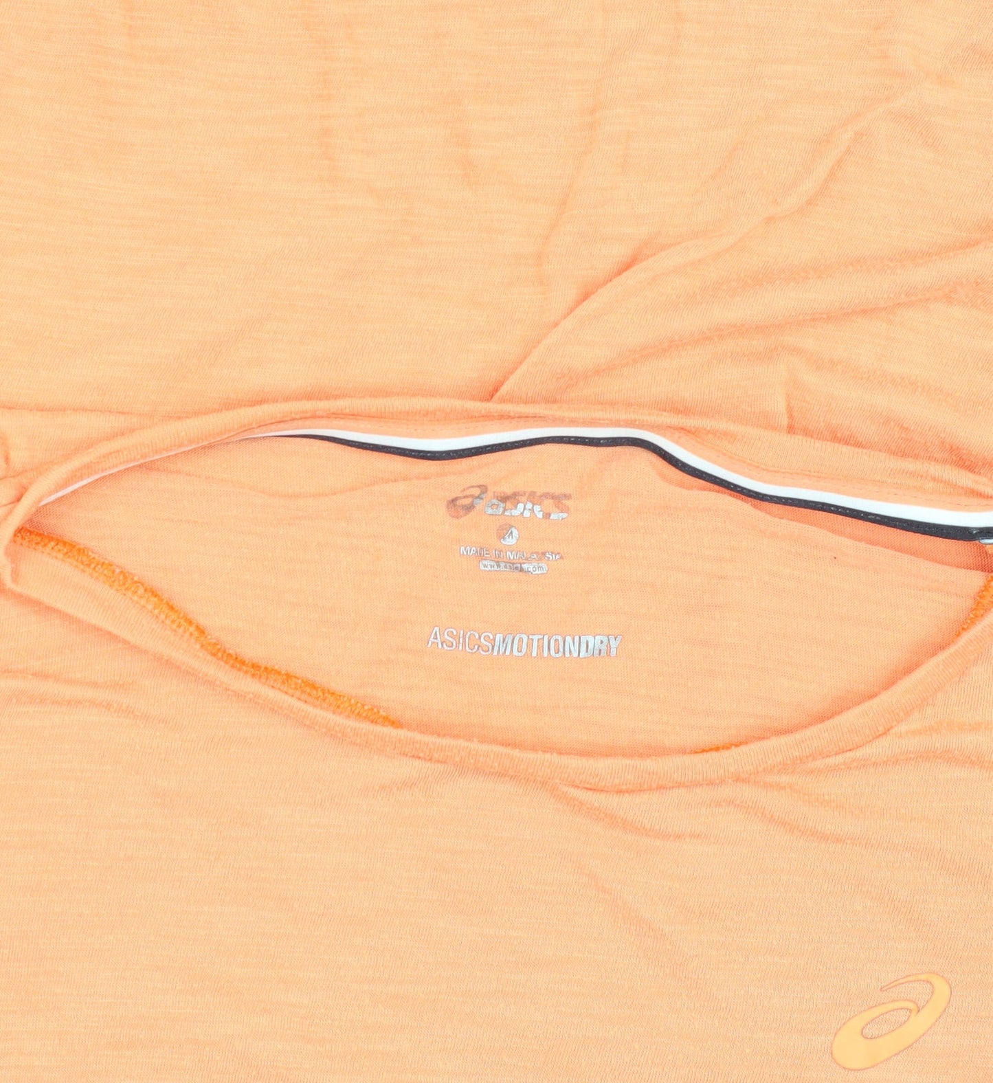 Asics Women's Orange T-Shirt Size S - Moisture Wicking, Lightweight