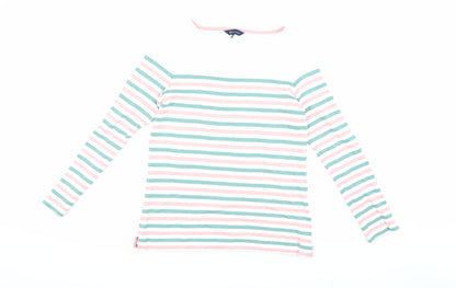 Womens UK Size 8 Crew Clothing Company Multicoloured Basic T-Shirt