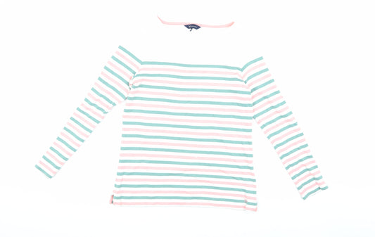 Womens UK Size 8 Crew Clothing Company Multicoloured Basic T-Shirt
