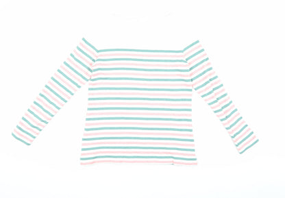 Womens UK Size 8 Crew Clothing Company Multicoloured Basic T-Shirt