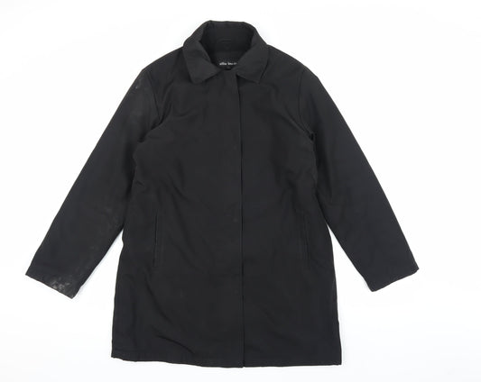 Ellie Lou Ise Women's Black Overcoat Size S