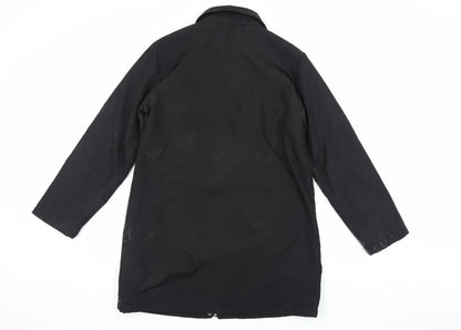 Ellie Lou Ise Women's Black Overcoat Size S
