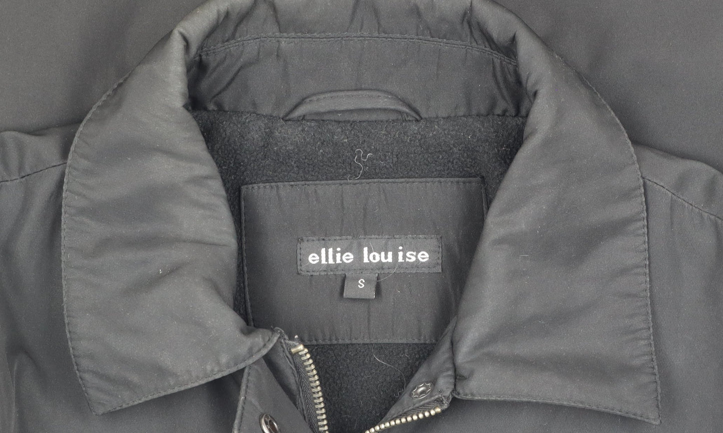 Ellie Lou Ise Women's Black Overcoat Size S