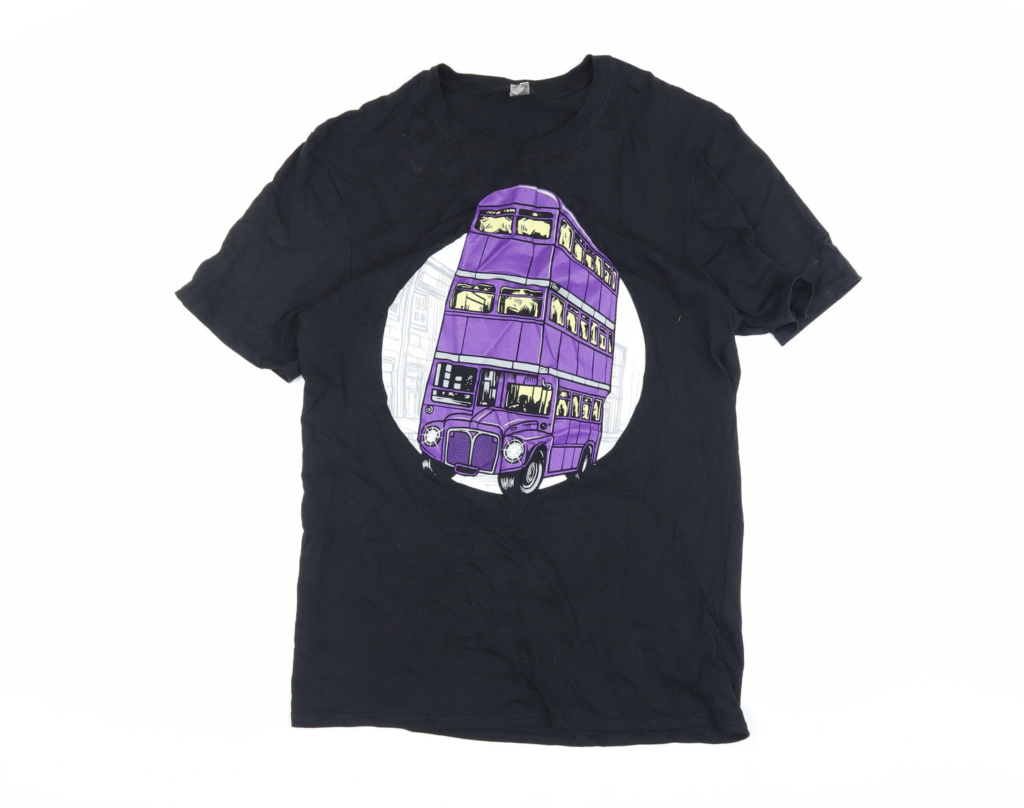 Mens UK Size M Gildan Black  T-Shirt