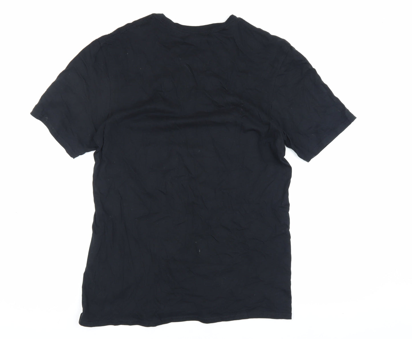 Mens UK Size M Gildan Black  T-Shirt
