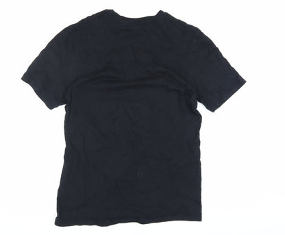 Mens UK Size M Gildan Black  T-Shirt