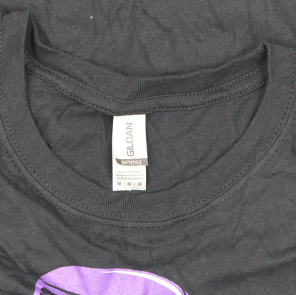 Mens UK Size M Gildan Black  T-Shirt
