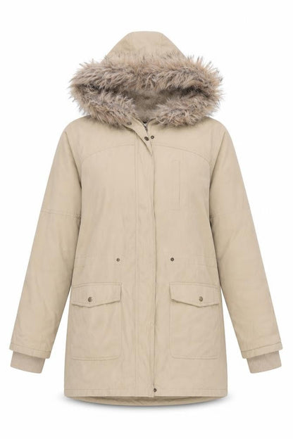 Womens UK Size L Oasis Beige Parka Coat