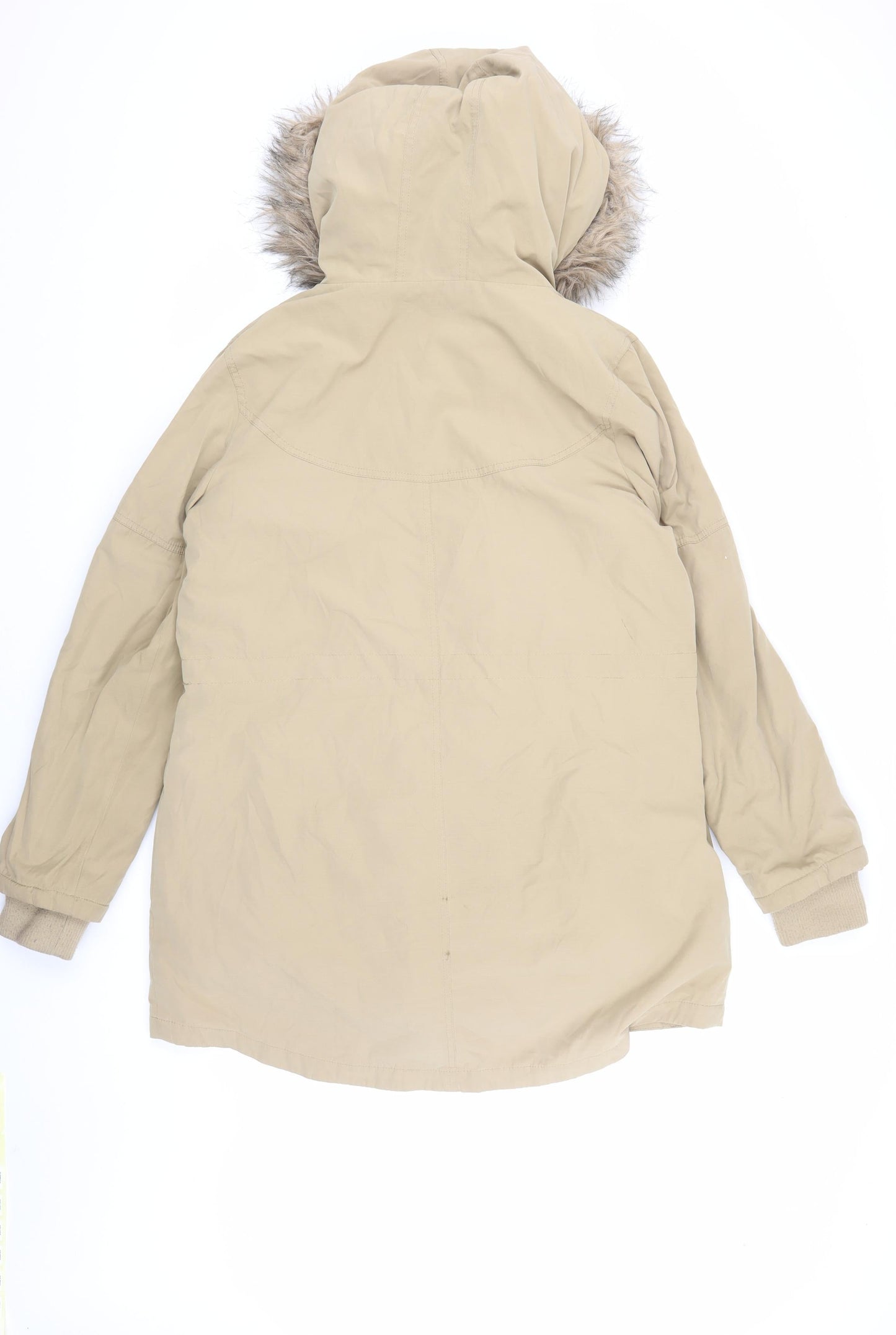 Womens UK Size L Oasis Beige Parka Coat