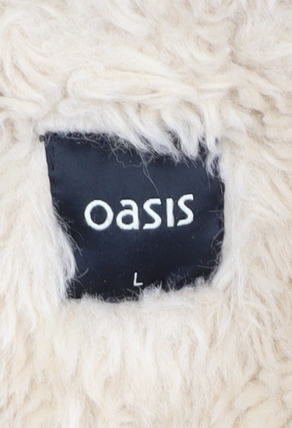 Womens UK Size L Oasis Beige Parka Coat