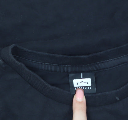 883police Men's Black M T-Shirt in Cotton