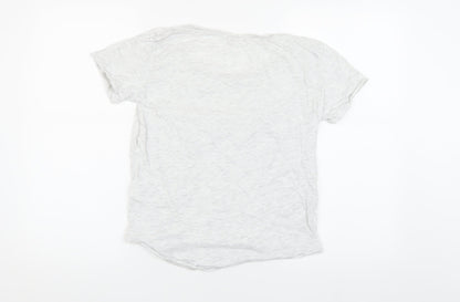 Womens UK Size XS H&M Grey Basic T-Shirt
