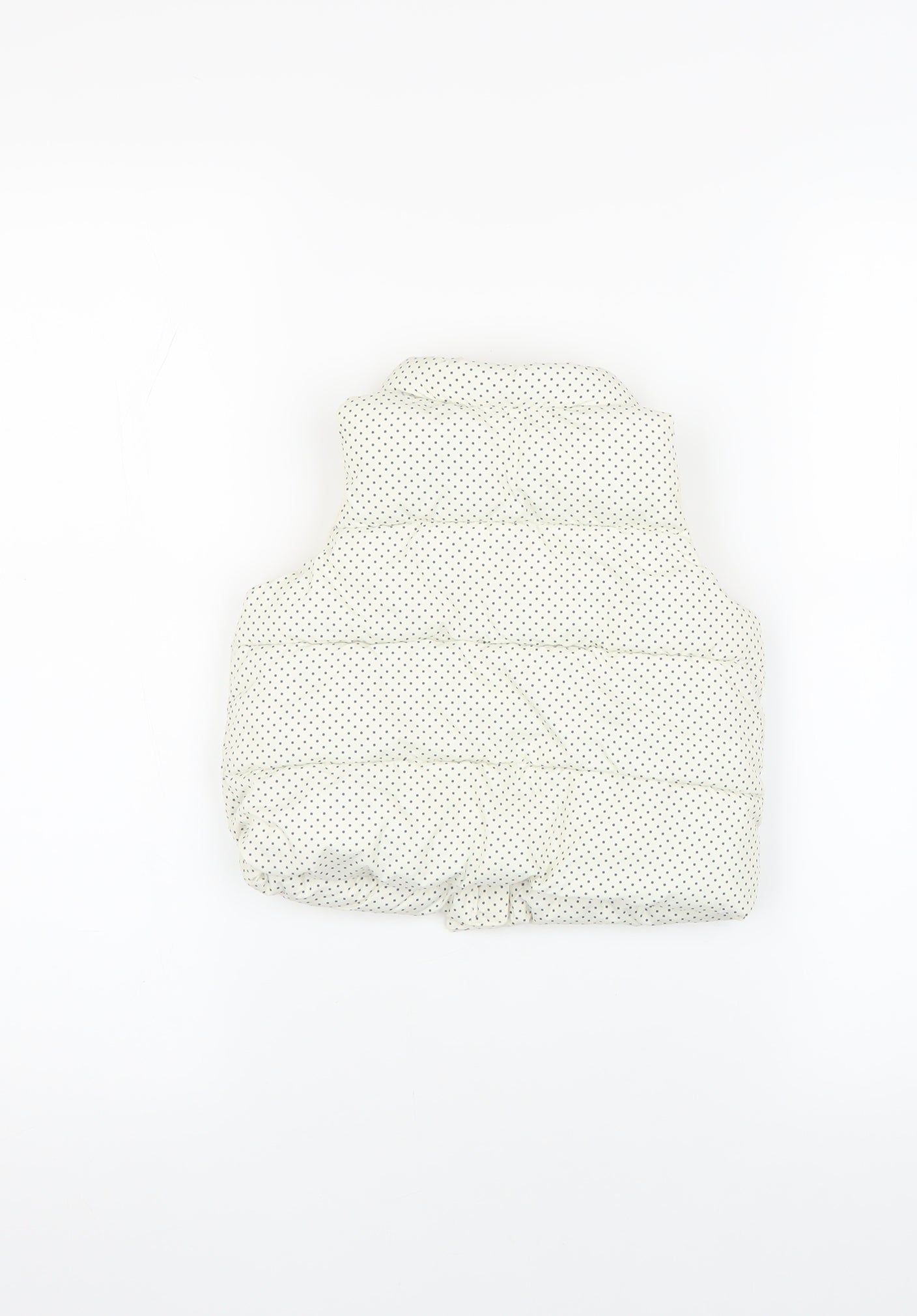 Gap Unisex Baby Puffer Jacket 12-18 Months White Polka Dot