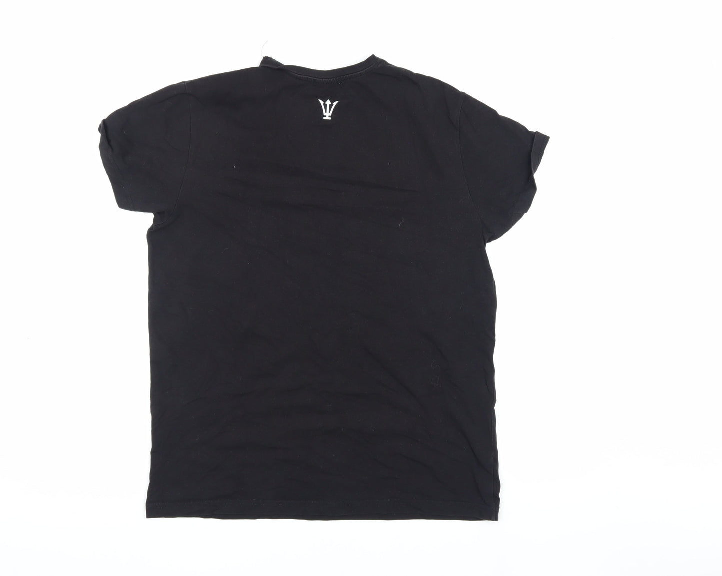 Raw Society Men's Black M T-Shirt Logo Design