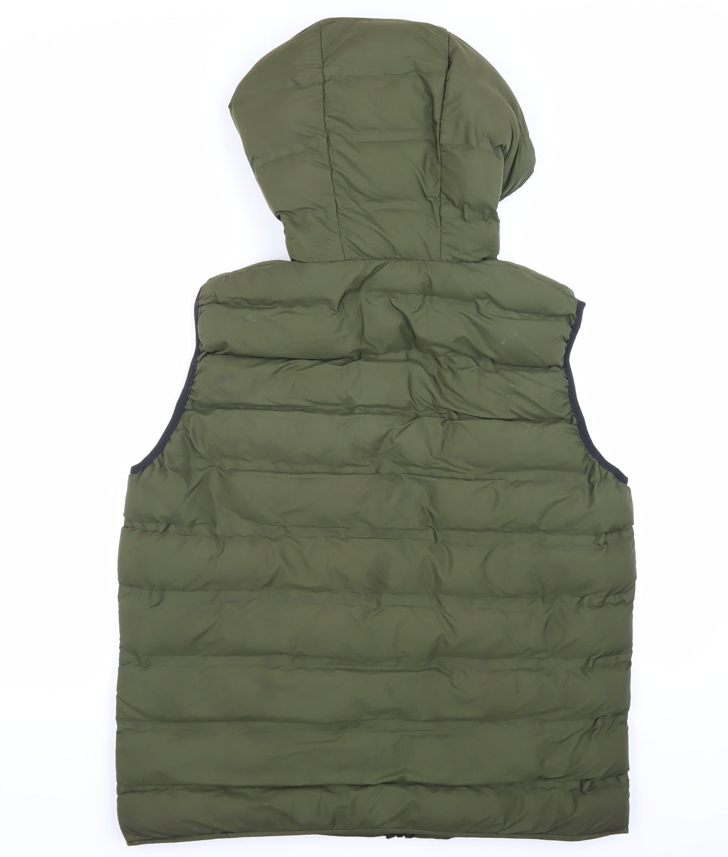 Zara Man Green XL Puffer Waistcoat for Men