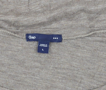 Gap Women's Beige 3/4 Sleeve Basic Top Size L