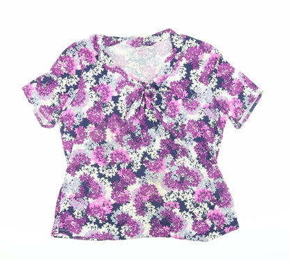Damart Women's Multicoloured Floral Blouse L