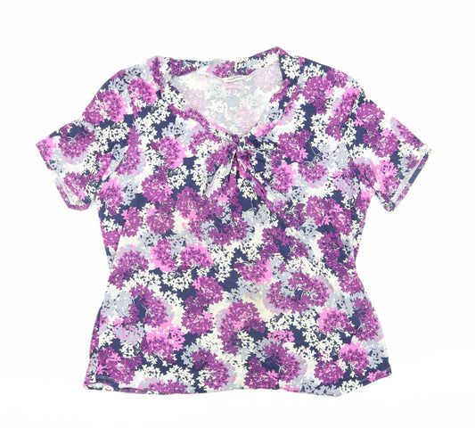 Damart Women's Multicoloured Floral Blouse L
