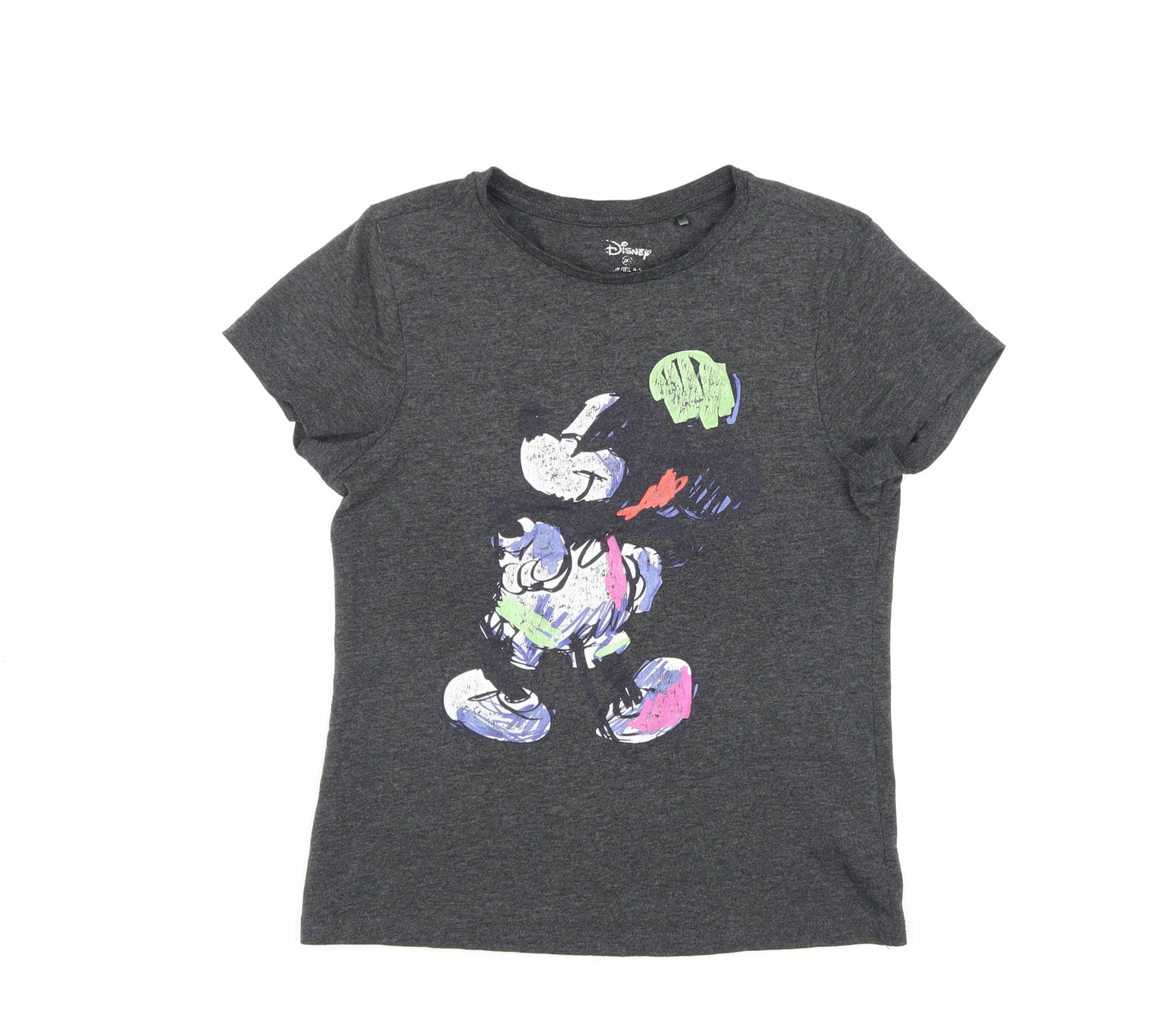 Unisex Adults UK Size 12 Disney Grey Basic T-Shirt