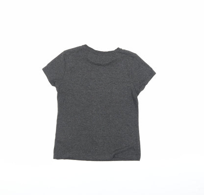 Unisex Adults UK Size 12 Disney Grey Basic T-Shirt