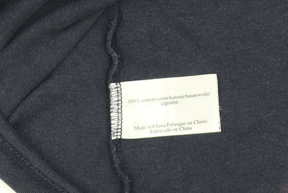 Laura Ashley Women's Blue V-Neck T-Shirt Size 12