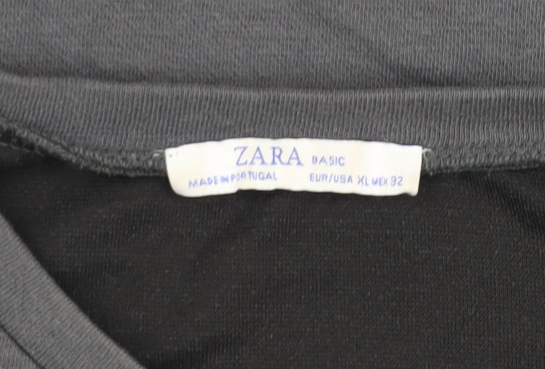 Zara Men's Grey XL Pullover Sweatshirt