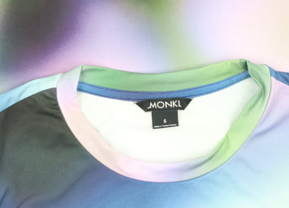 Womens UK Size S Monki Multicoloured Cropped T-Shirt