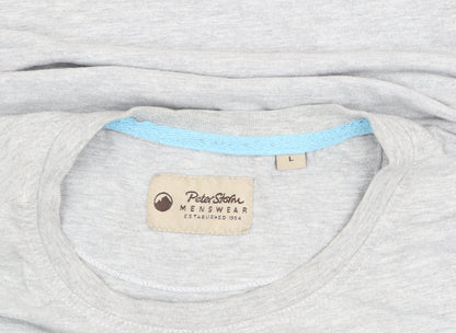 Peter Storm Men's Grey Festival Camper T-Shirt L