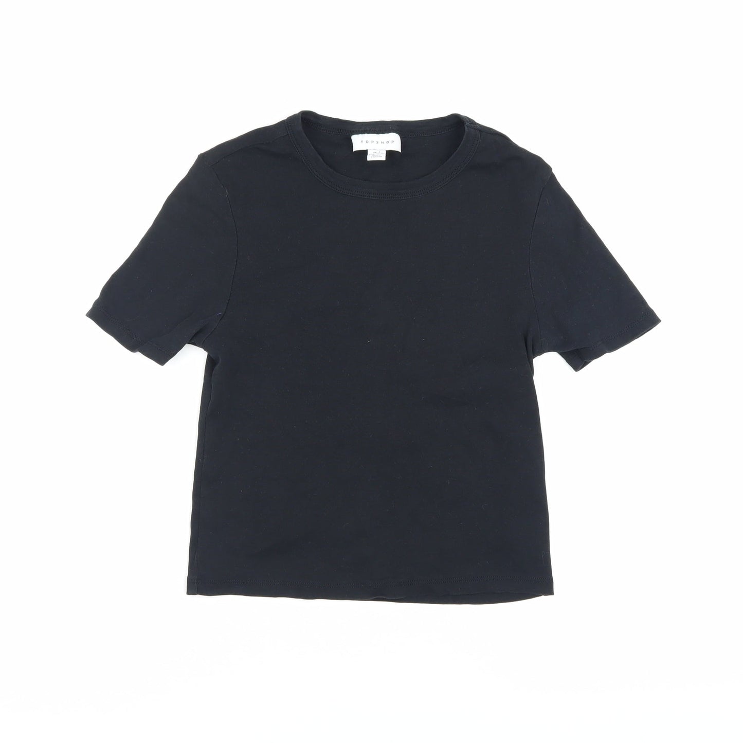 Womens UK Size S Topshop Black  T-Shirt