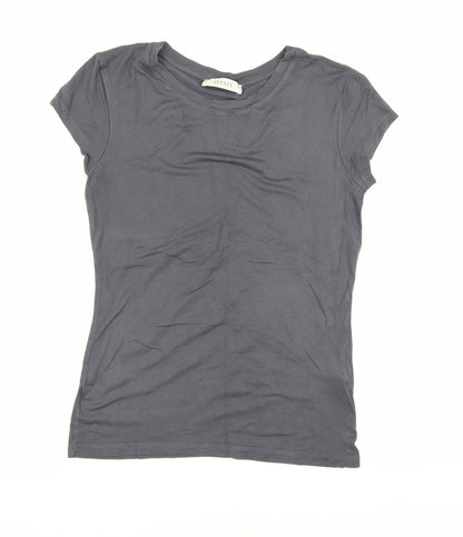 Womens UK Size XS Oasis Grey Basic T-Shirt