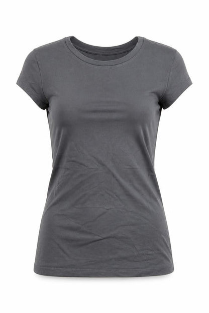 Womens UK Size XS Oasis Grey Basic T-Shirt