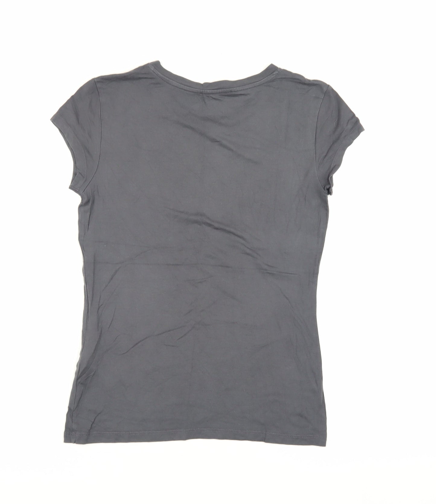 Womens UK Size XS Oasis Grey Basic T-Shirt