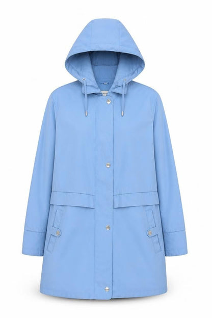 Womens UK Size M Dannimac Blue Parka Coat