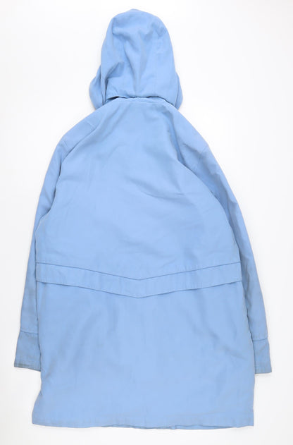 Womens UK Size M Dannimac Blue Parka Coat