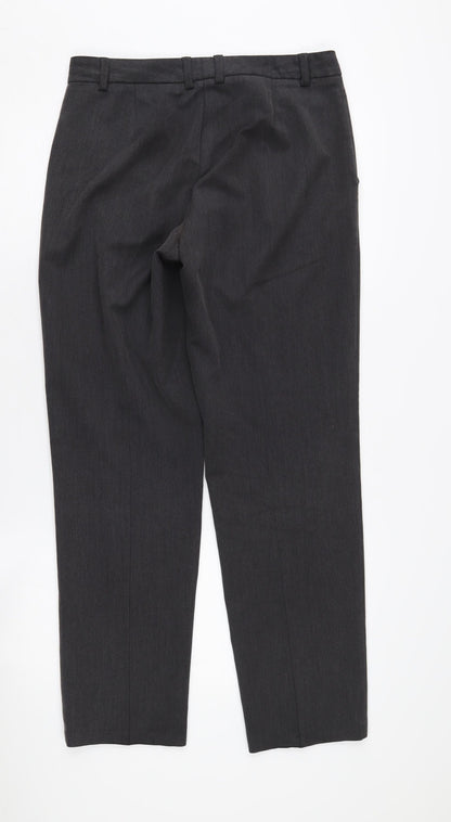 Womens UK Size 10 Marks and Spencer Regular Fit Workwear Black Trousers