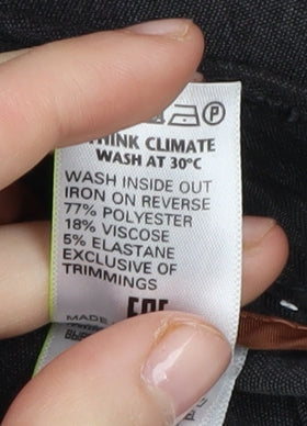 Womens UK Size 10 Marks and Spencer Regular Fit Workwear Black Trousers