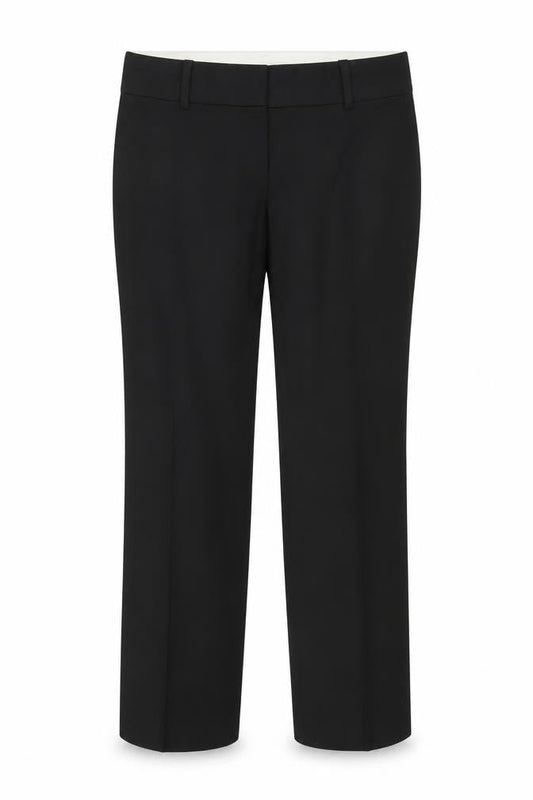 Womens UK Size L Ann Taylor Classic Fit Dress Pants Black Trousers