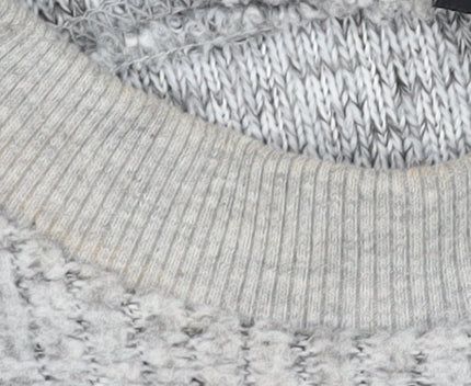 Womens UK Size 8 Topshop Grey Pullover Jumper