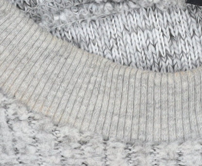 Womens UK Size 8 Topshop Grey Pullover Jumper