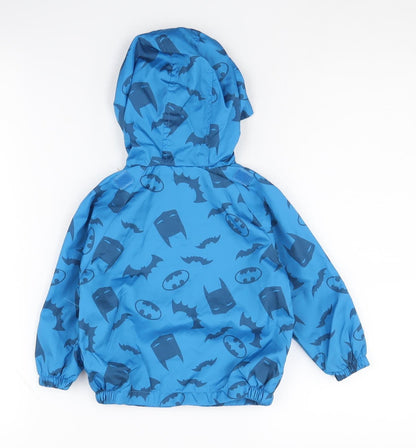 Batman Unisex Baby Blue Hooded Rain Coat 12-18M