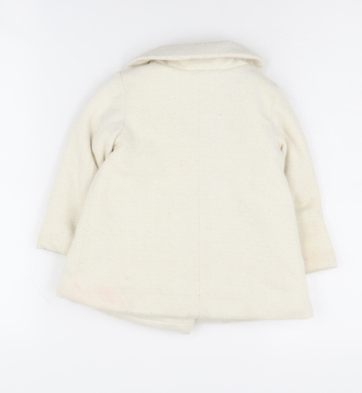 Tahari Unisex Baby Coat Ivory 12-18 Months Double-Breasted
